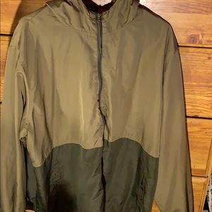 Army green Windbreaker